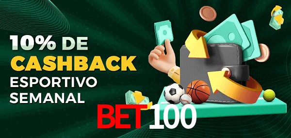 10% de bônus de cashback na Bet100